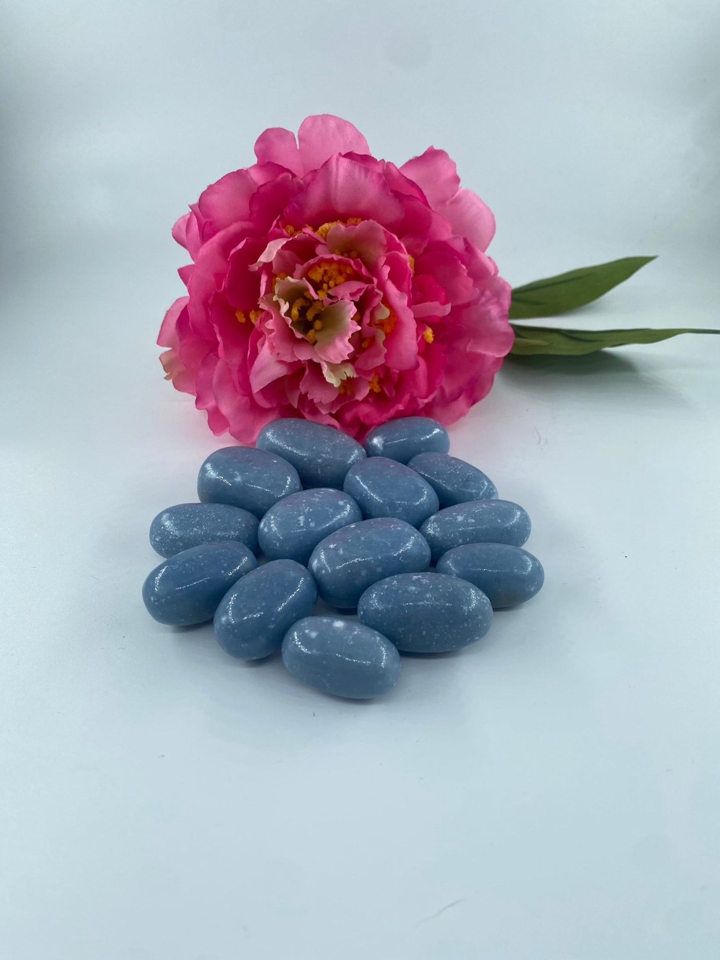 Polished Angelite - Oval Tumble Stone featuring natural patterning and unique variations - Luna Panther