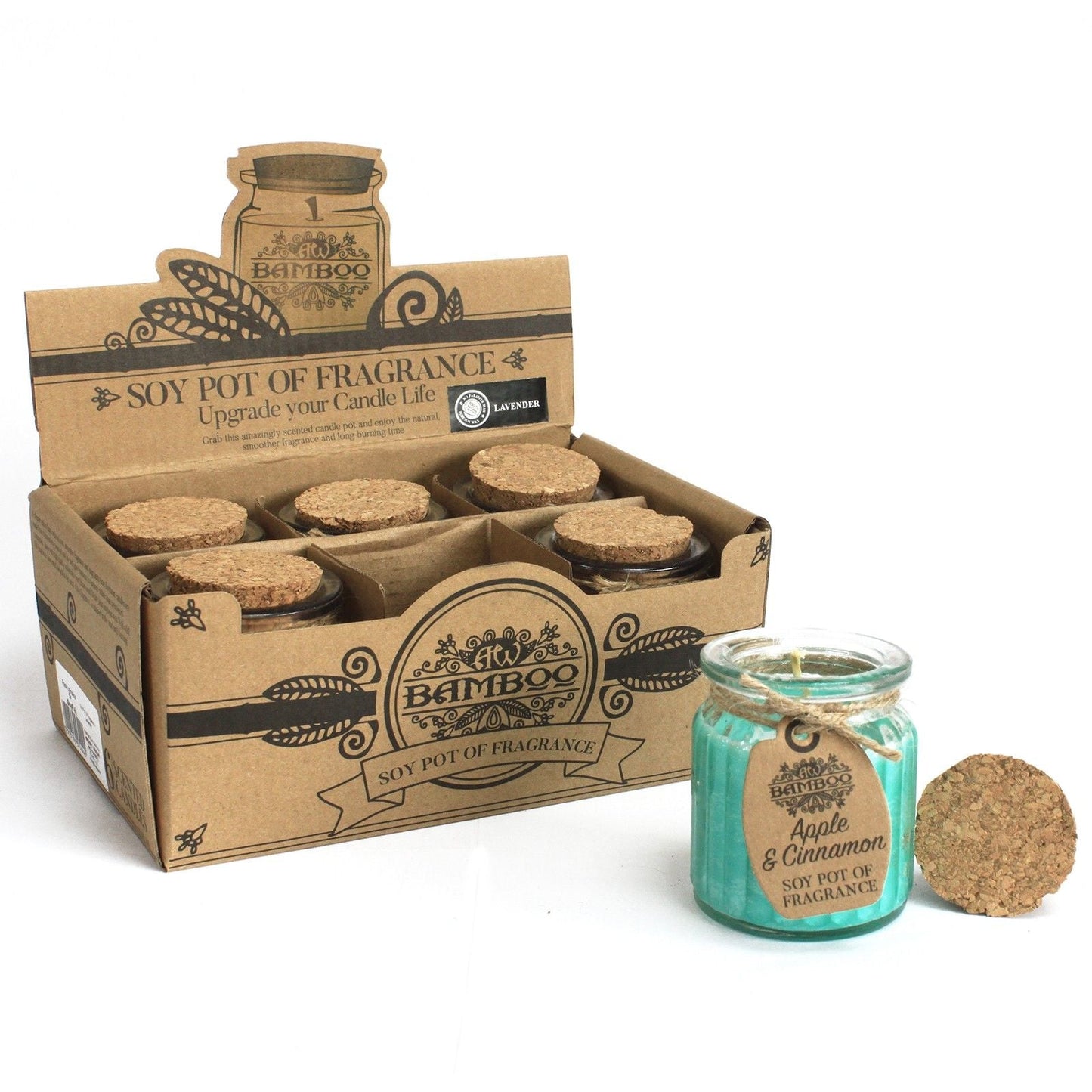 Apple & Cinnamon Soy Pot of Fragrance Candles - Luna Panther