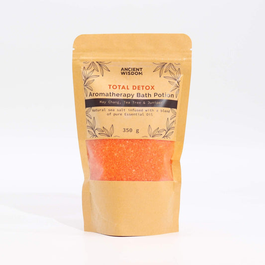 Aromatherapy Bath Potion in Kraft Bag 350g - Total Detox - Luna Panther
