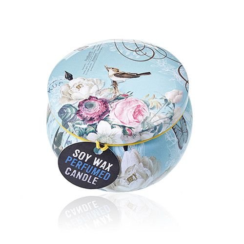 Art Tin Candle - Assorted Design - Parisian Weekend - Peonies - Luna Panther alternate view