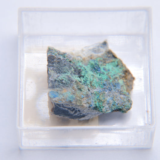 Azurite from Old Sandbed Mine, Caldbeck Fells, Cumbria - 3.6g - Luna Panther alternate view
