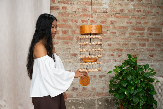 MEINL Sonic Energy Kenari Meditation Chimes - Flower of Life detail view 2 at Luna Panther alternate view