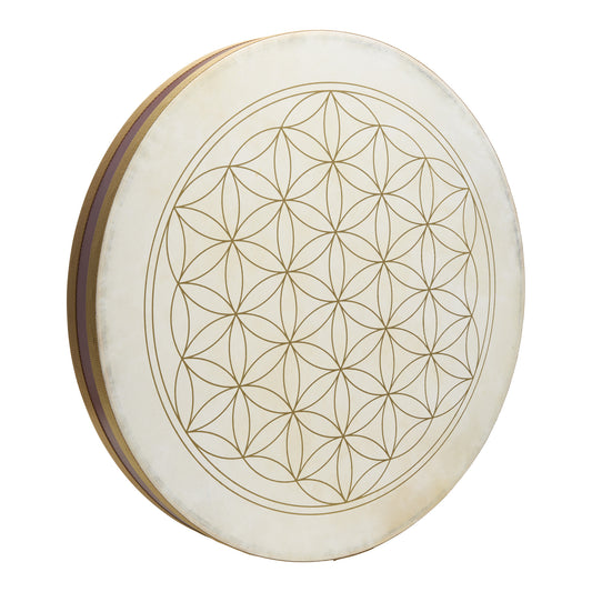 MEINL Sonic Energy 22" Flower of Life Wave Drum, goat heads at Luna Panther