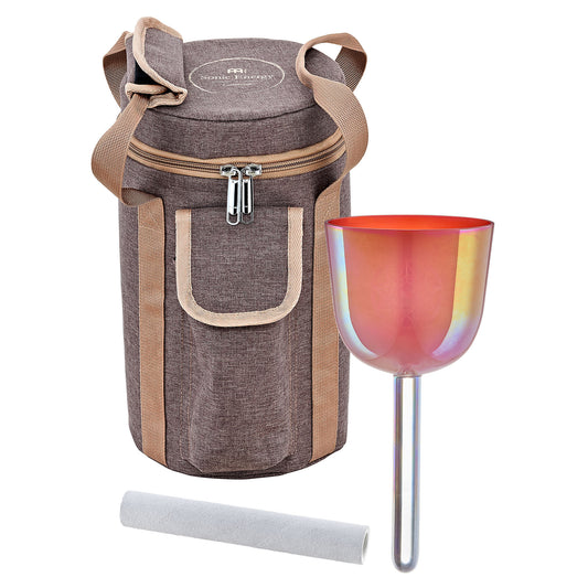 MEINL Sonic Energy 3.25" Essence Solfeggio Crystal Singing Bowl 963 Hz, Coral Reef detail view 2 at Luna Panther alternate view
