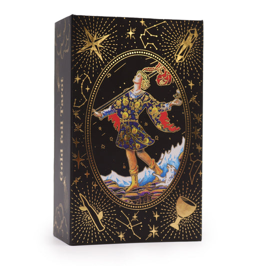 Gold Foil Tarot - Let the Magic Begin - Gift Box detail view 2 at Luna Panther alternate view