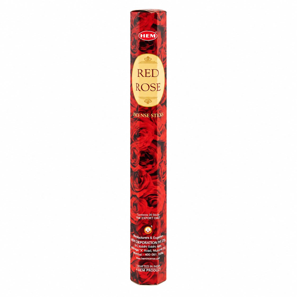 HEM Hexagonal Incense – Red Rose – image 2