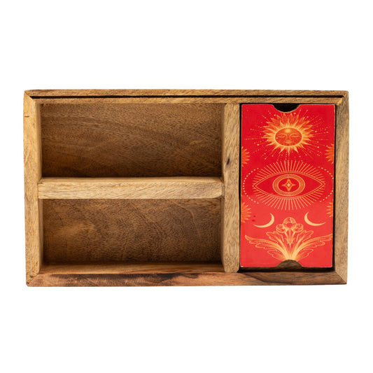 Three Section Tarot Box with Card Holder at Luna Panther