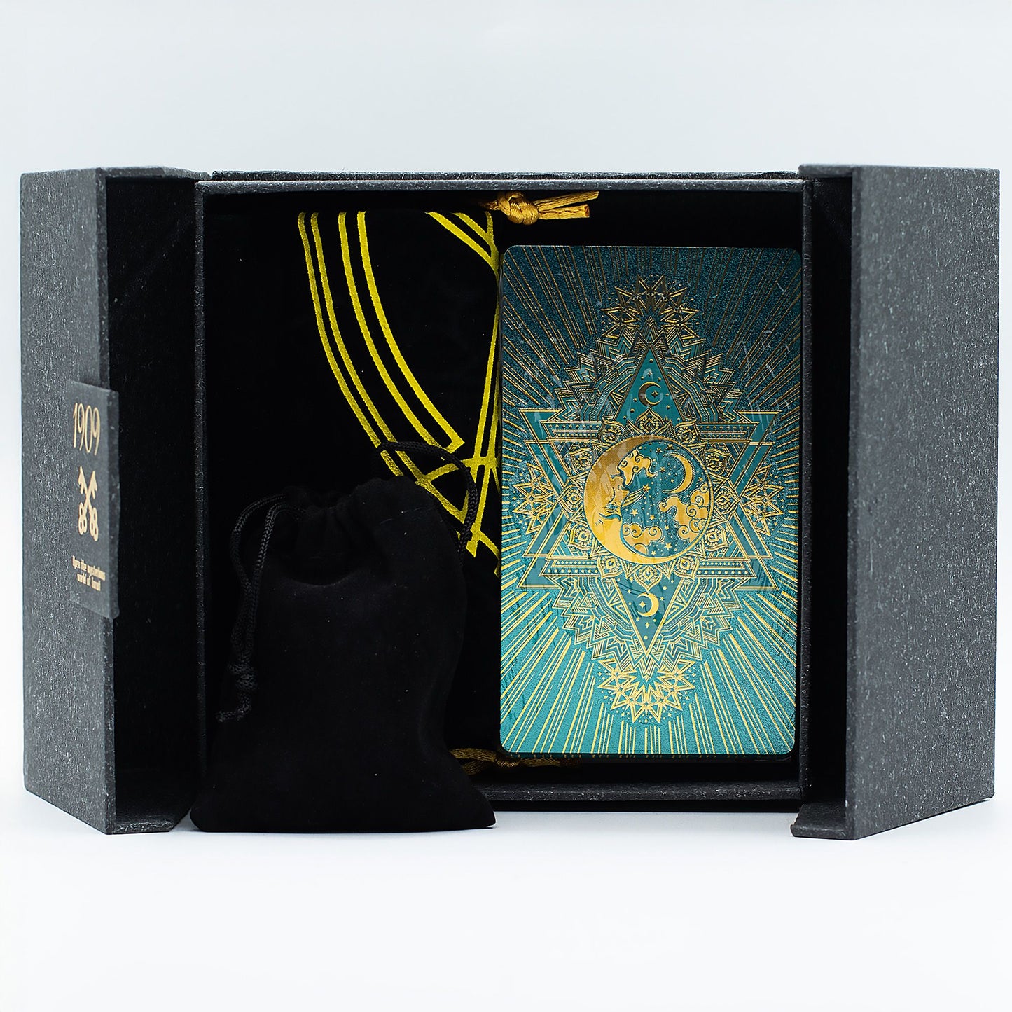 Gold & Turquoise Foil Tarot Deck - Gift Set detail view 4 at Luna Panther