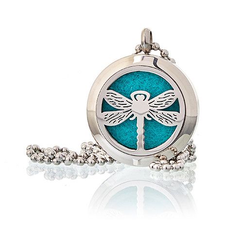 Aromatherapy Diffuser Necklace – Dragonfly 25 mm – image 5