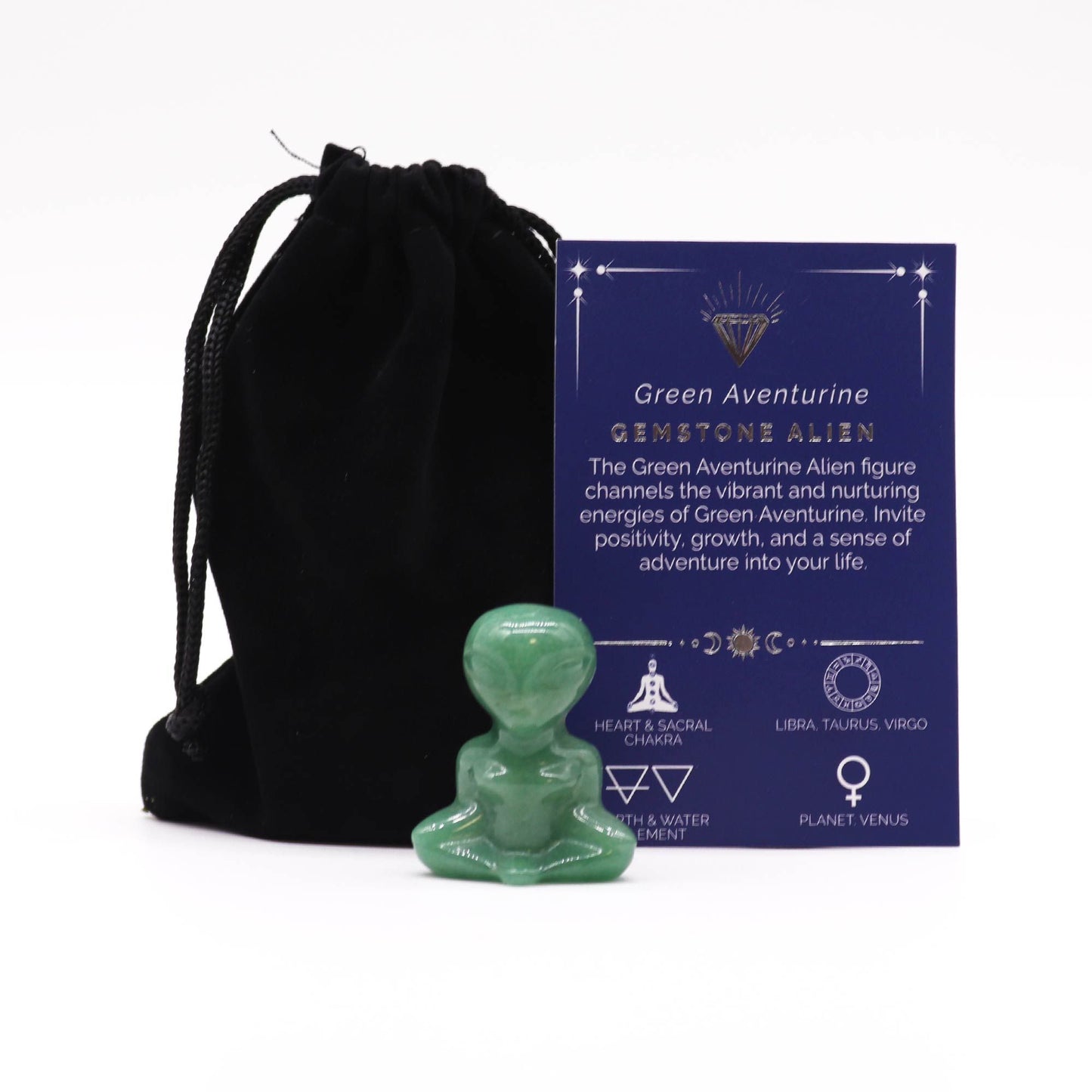 Gemstone Alien – Green Aventurine