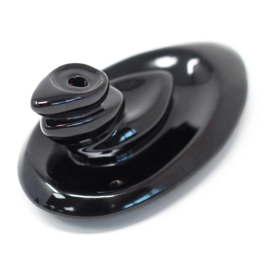 Polished Back Flow Incense Burner - Small Pebbles featuring natural patterning and unique variations - Luna Panther
