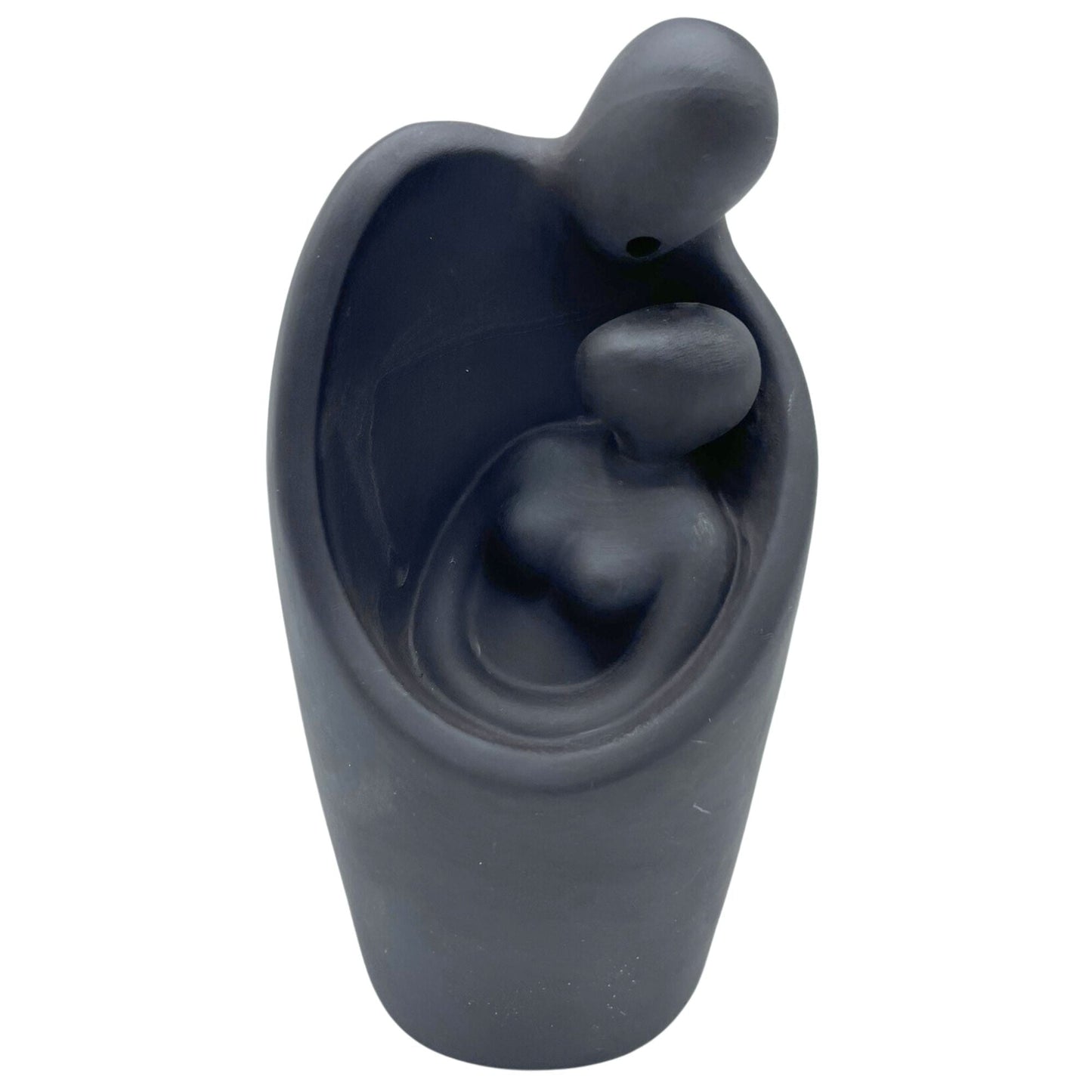 Polished Backflow Incense Burner - In Your Lovers Arms featuring natural patterning and unique variations - Luna Panther