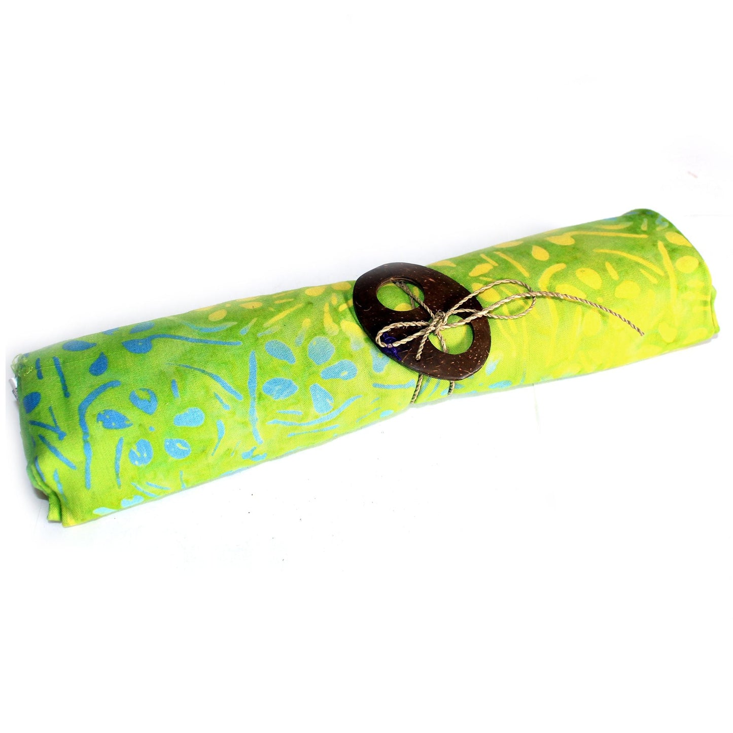 Bali Block Print Sarong - Pretty Petals - Green - Luna Panther