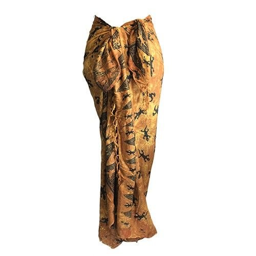 Bali Gecko Sarongs - Chocolate - Luna Panther