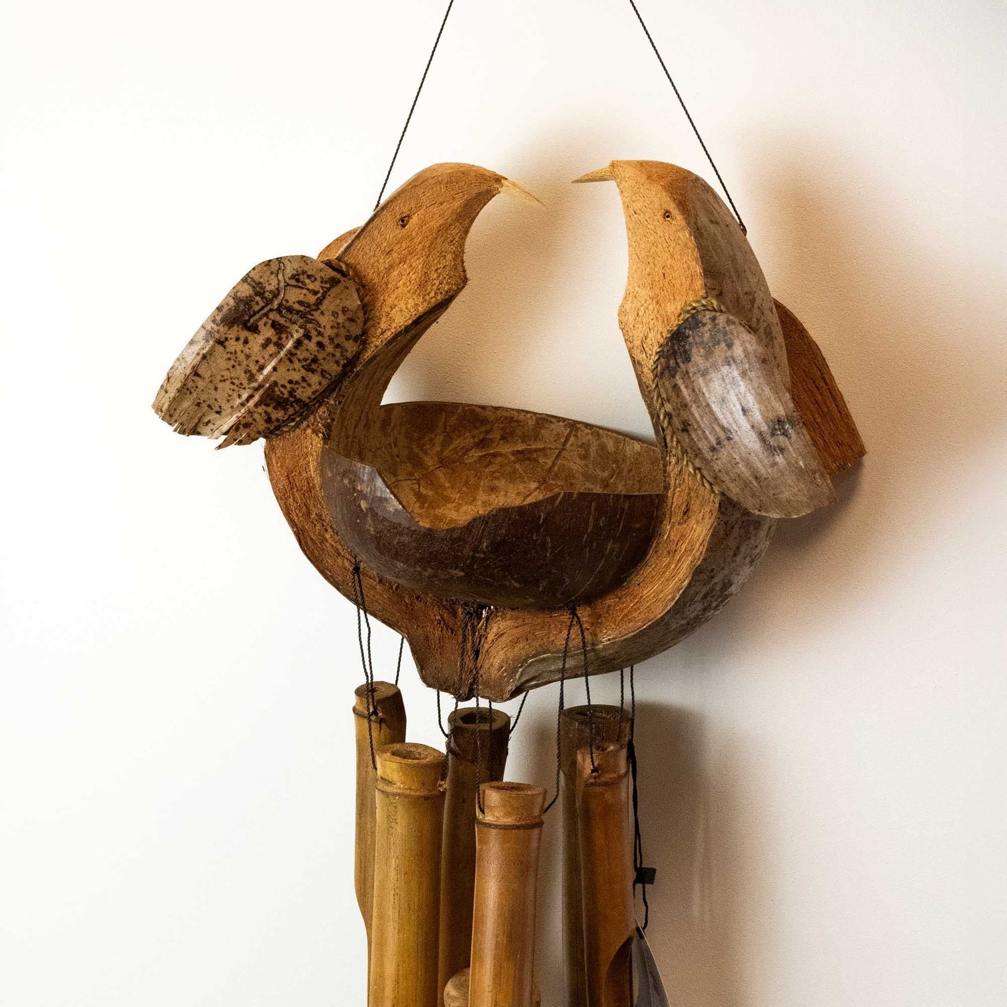 Bamboo Windchime - Natural finish - Husband & Wife - Luna Panther