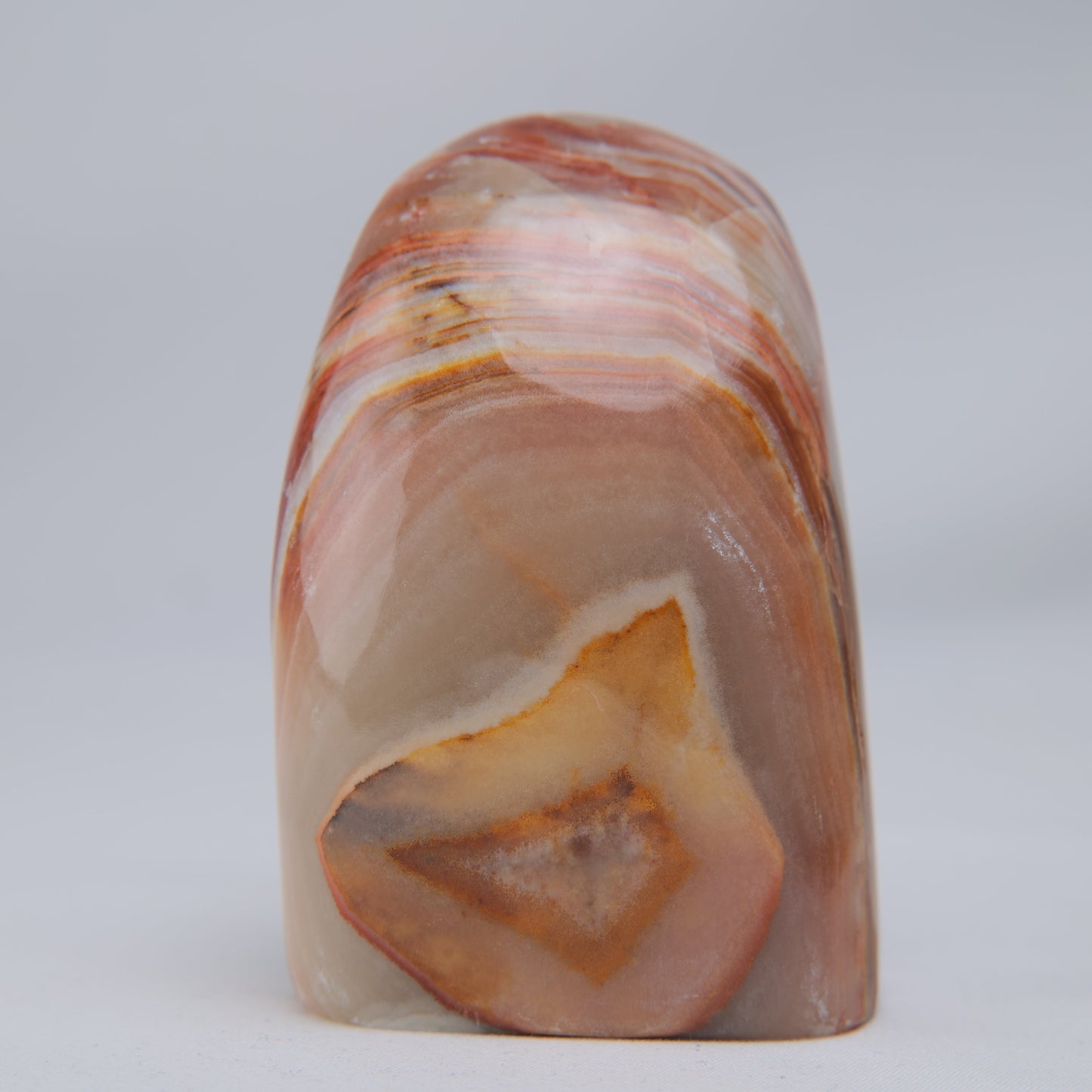 Banded Onyx Calcite Freeform — 343 g - Luna Panther