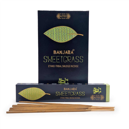 Banjara Tribal Smudge Incense - Sweetgrass - Luna Panther