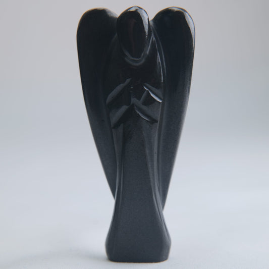 Black Obsidian Angel Carving 51g 78mm - Luna Panther