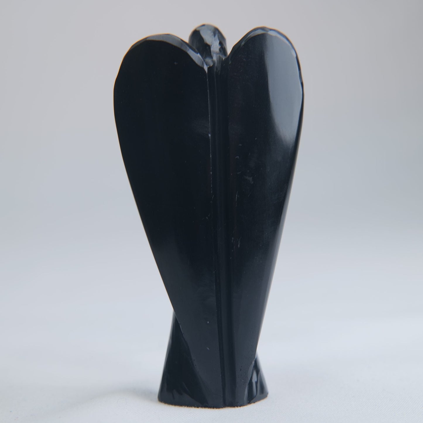Black Obsidian Angel Carving 65g 80mm - Luna Panther