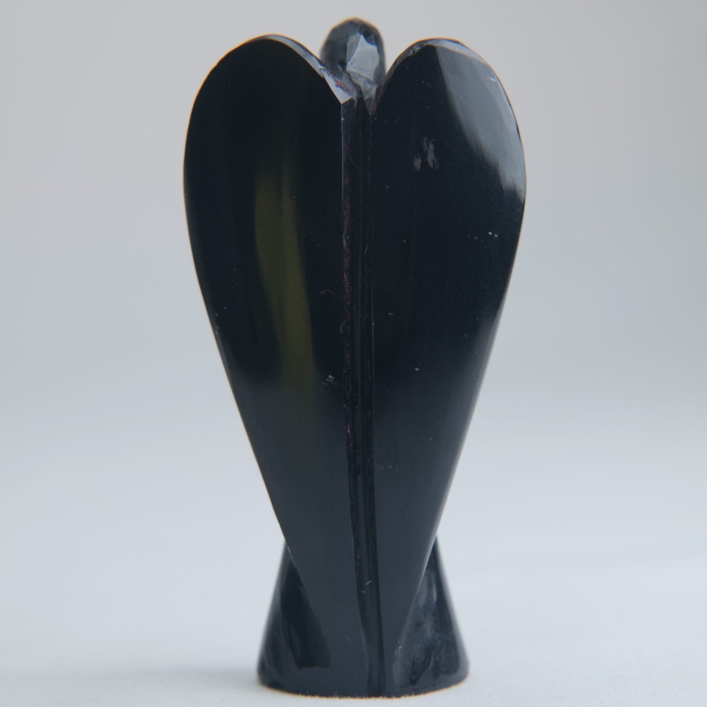 Black Obsidian Angel Carving 70g 80mm - Luna Panther