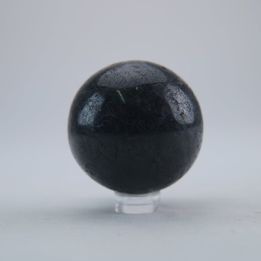 Black Tourmaline Polished Sphere 187g - Luna Panther alternate view
