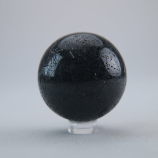 Black Tourmaline Polished Sphere 208g - Luna Panther alternate view