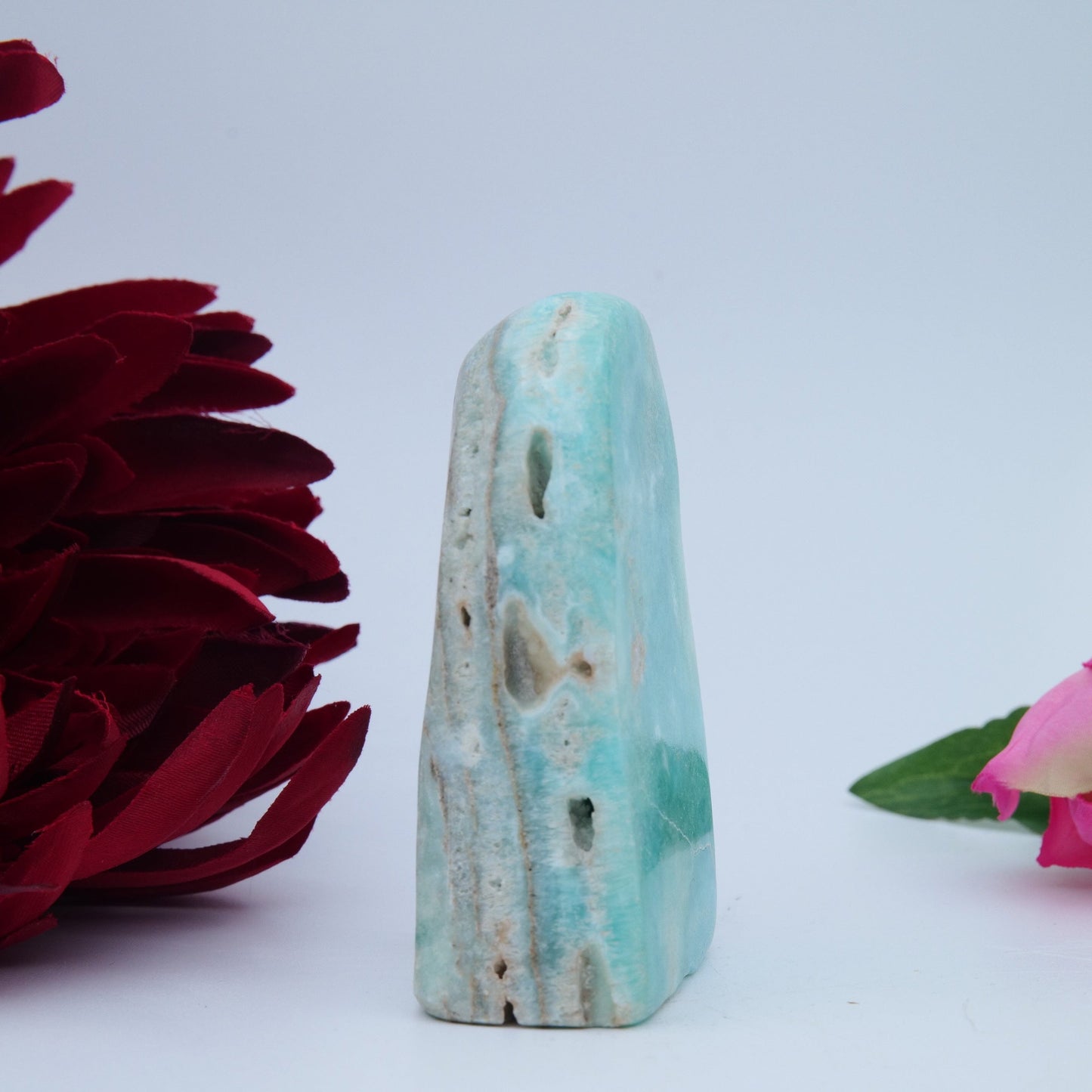 Blue Aragonite Freeform — 155 g - Luna Panther