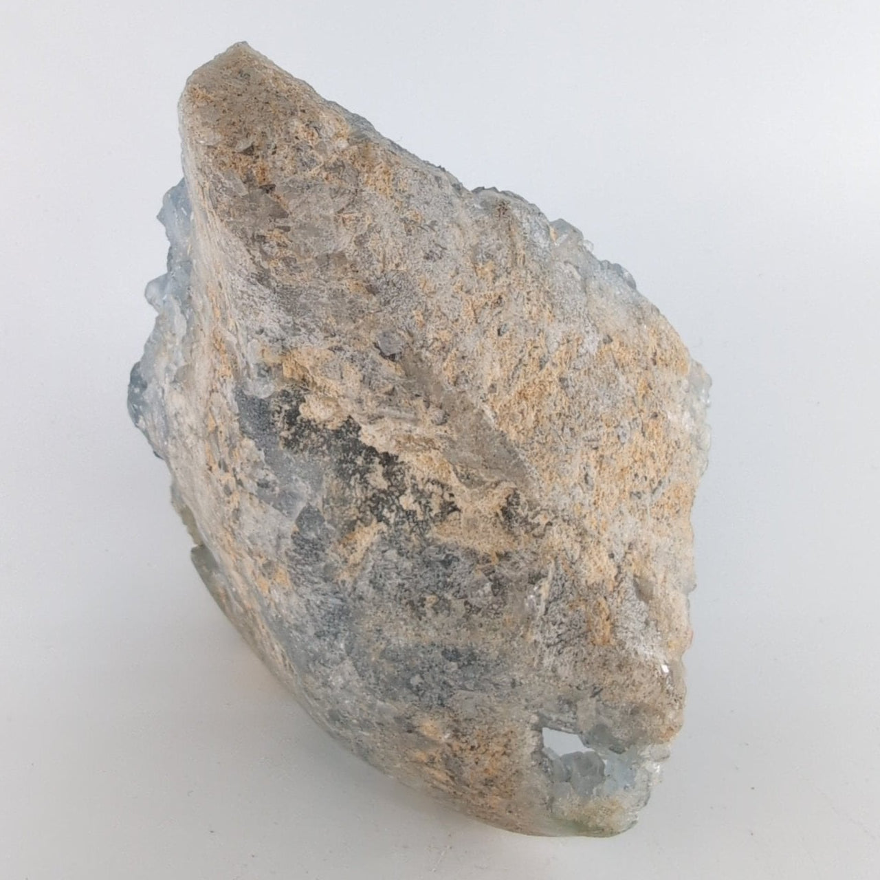 Natural Blue Celestite Specimen 539G featuring pale sky-blue tone and soft translucence - Luna Panther