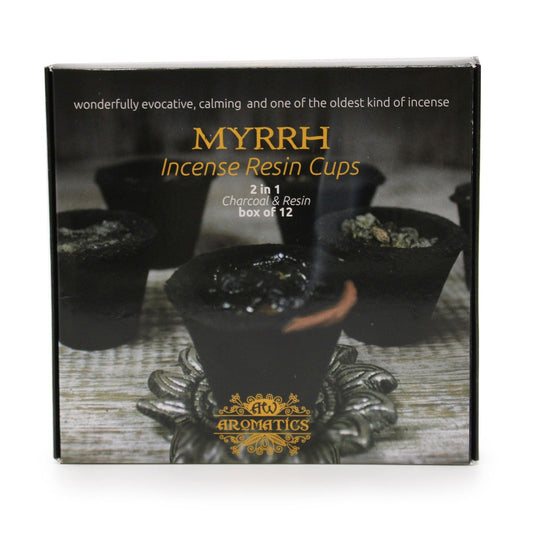 Box of 12 Resin Cups - Myrrh - Luna Panther alternate view