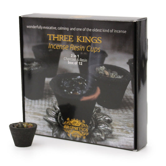 Box of 12 Resin Cups - Three Kings - Luna Panther