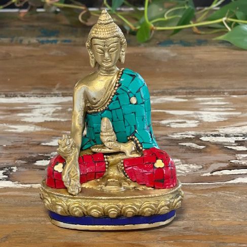 Brass Buddha Figure - Hands Down - 11.5 cm - Luna Panther