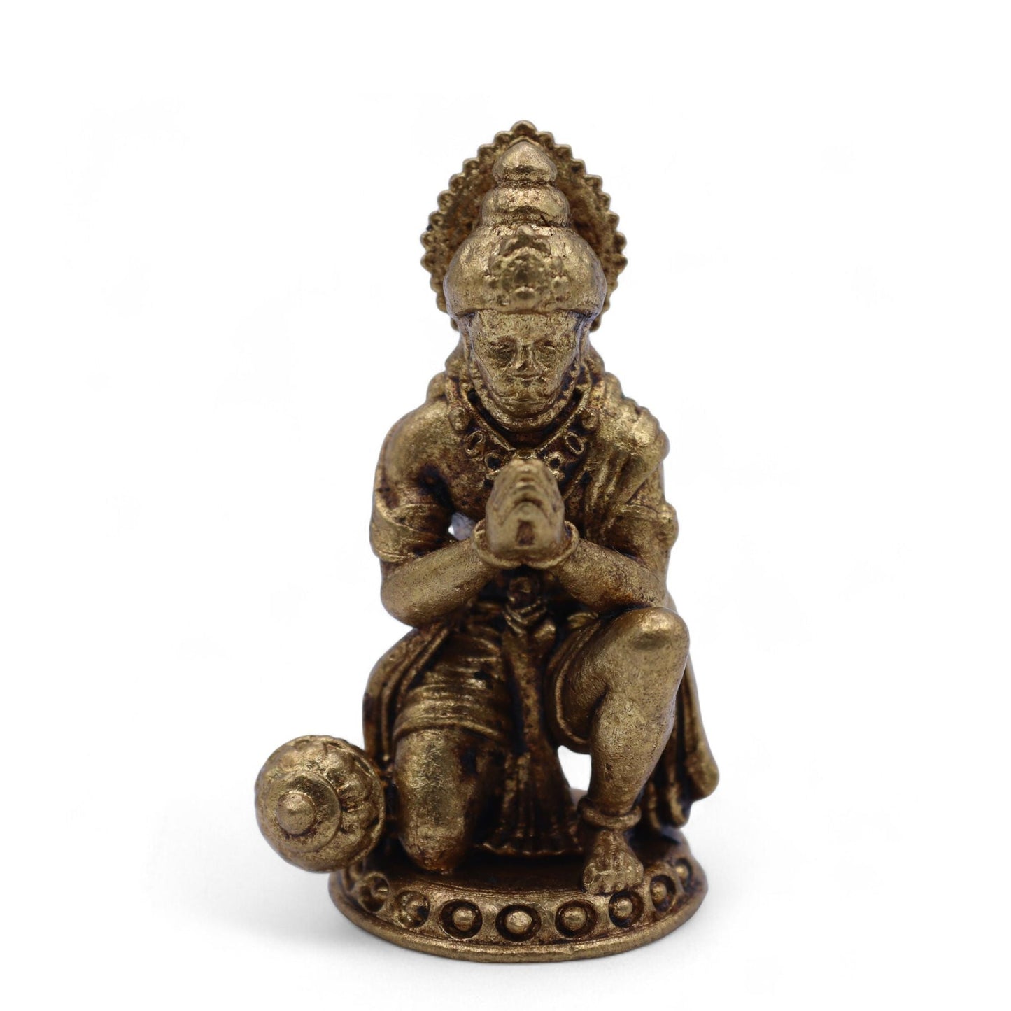Brass Miniature Gods - Hanuman (30gms) - 36mm - Luna Panther