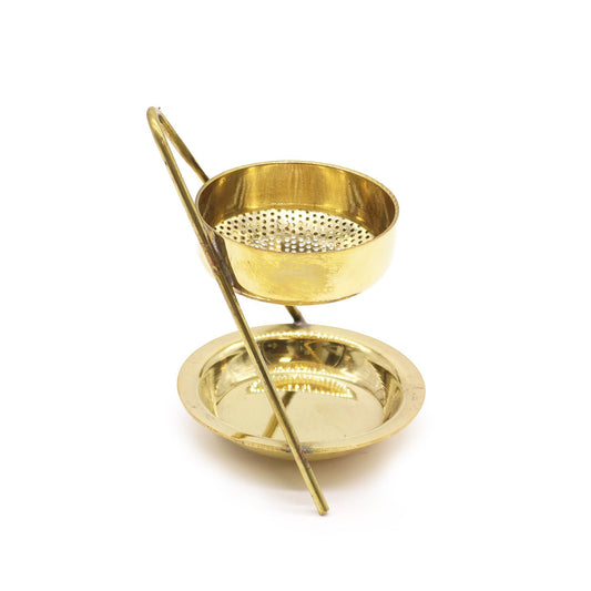 Brass Resin Incense Warmer - Fixed - Luna Panther