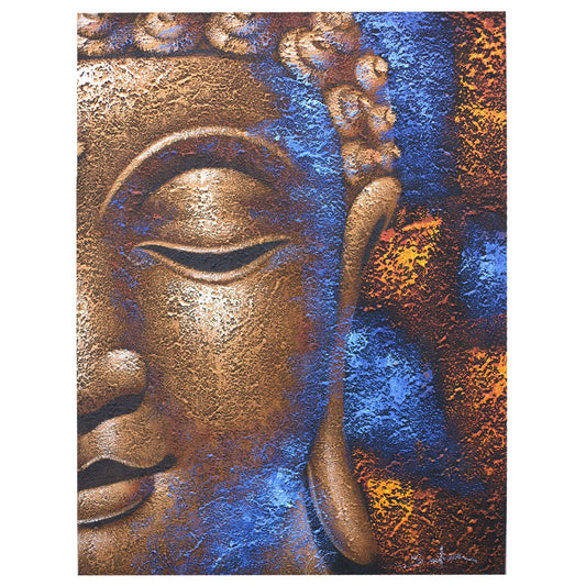 Buddha Painting - Copper Face - Luna Panther