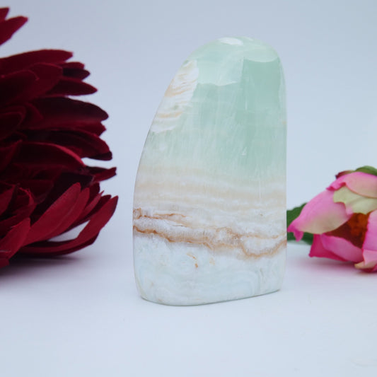Caribbean Calcite Freeform — 222 g - Luna Panther
