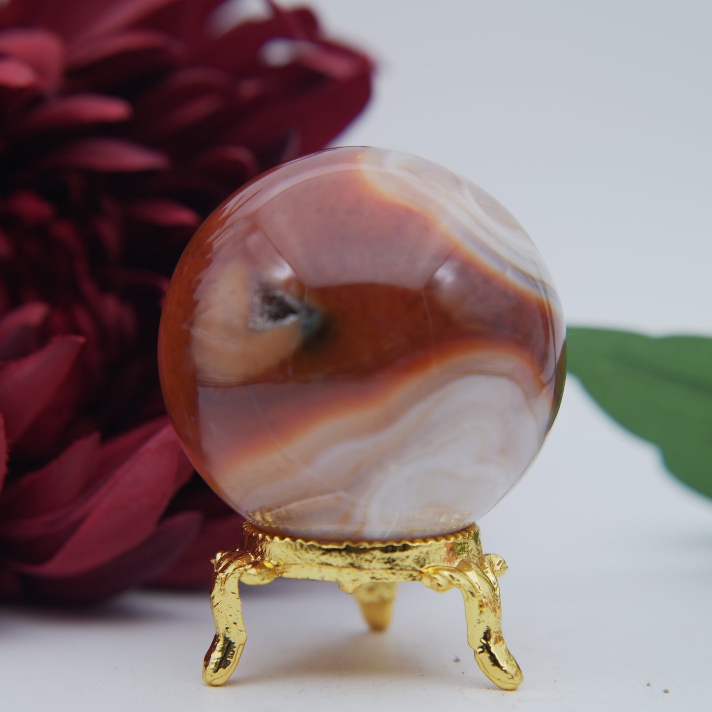 Carnelian Sphere — 55mm - Luna Panther
