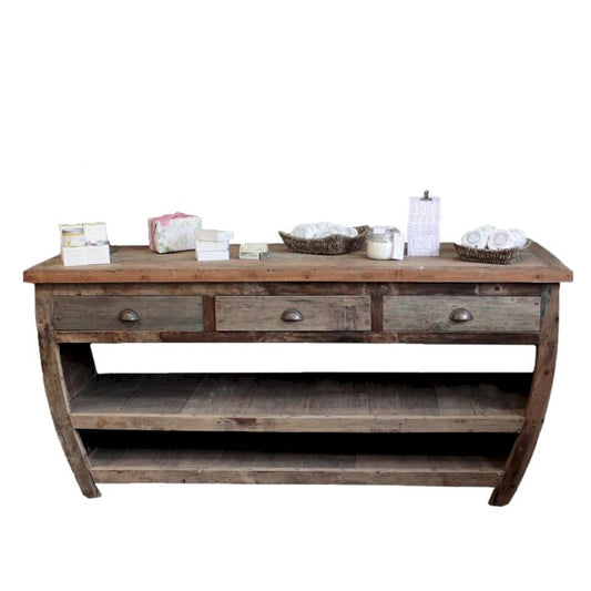 Centrepiece Recycled Wood Table - 180x60x80cm - Luna Panther