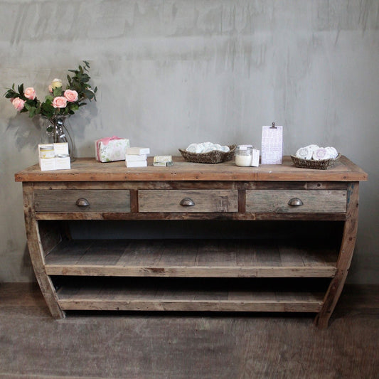 Centrepiece Recycled Wood Table - 180x60x80cm - Luna Panther alternate view