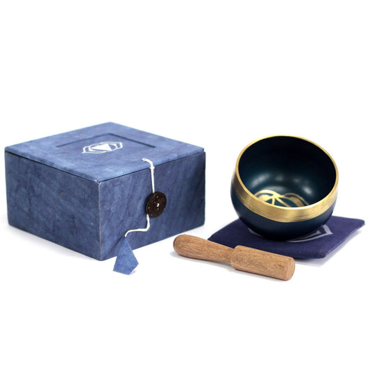 Polished Chakra Singing Bowl - Third Eye featuring natural patterning and unique variations - Luna Panther