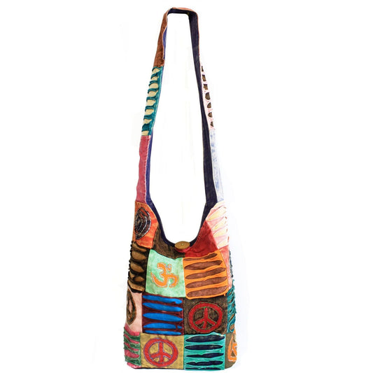 Polished Classic Peace Sling Bags (asst des) featuring natural patterning and unique variations - Luna Panther