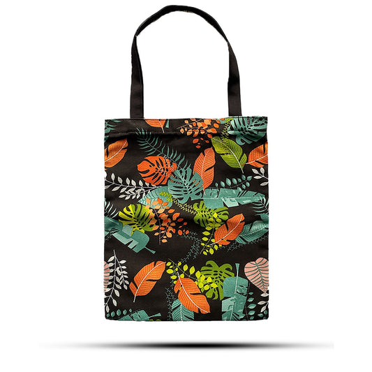 Polished Classic Tote Zipper Bag (Dark Tropical Motiff) 40x34cm featuring natural patterning and unique variations - Luna Panther