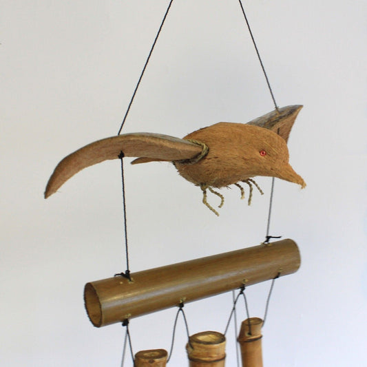 Coconut Blackbird Wind Chimes - Luna Panther alternate view