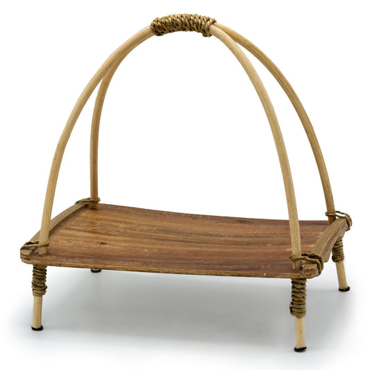 Coconut Leaf Tea Stand - Natural - Luna Panther