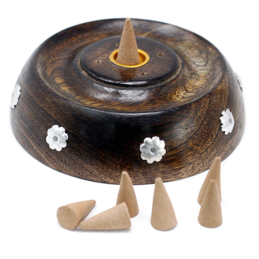 Cone & Stick Burner - Asst Design - Mango Wood - Luna Panther
