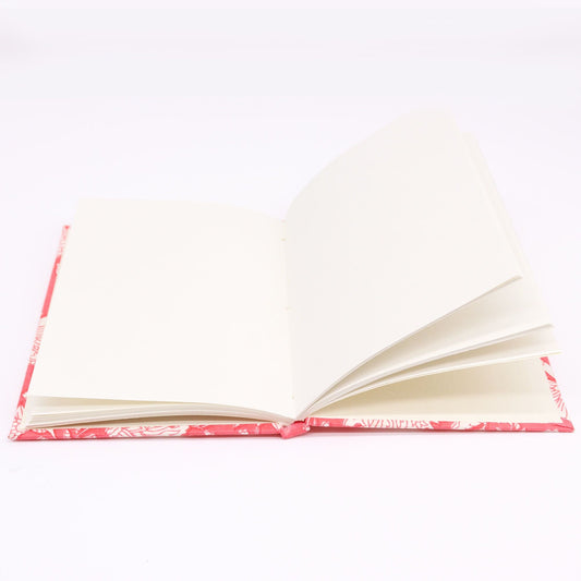 Cotton Bound Notebooks 20x15cm - 96 pages - Pink Floral - Luna Panther alternate view