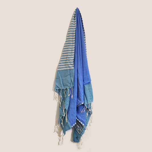 Cotton Pareo Towel - 100x180 cm - Sky Blue - Luna Panther alternate view