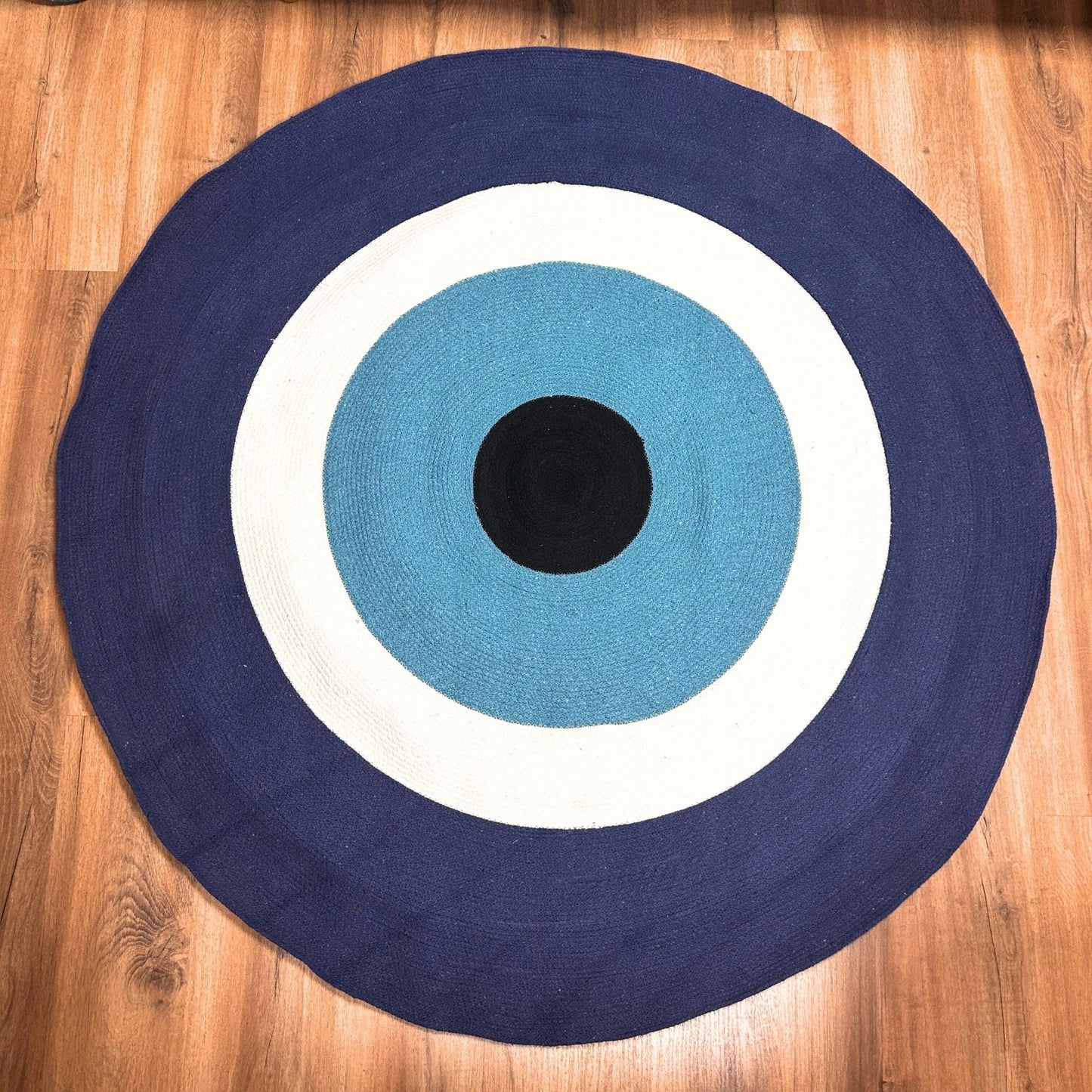 Cotton Rope Evil Eye Rug - Luna Panther