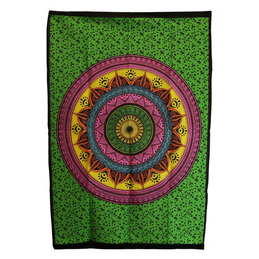 Cotton Wall Art (70x110cm) - Mandala Vibrant - Luna Panther