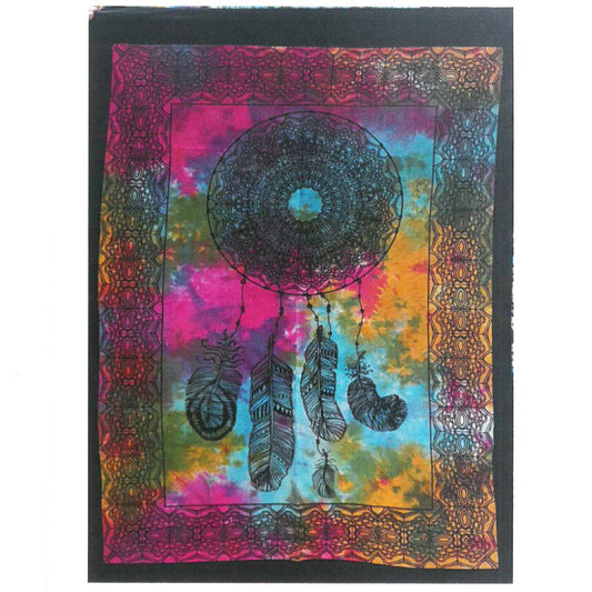 Polished Cotton Wall Art - Dream Catcher featuring natural patterning and unique variations - Luna Panther