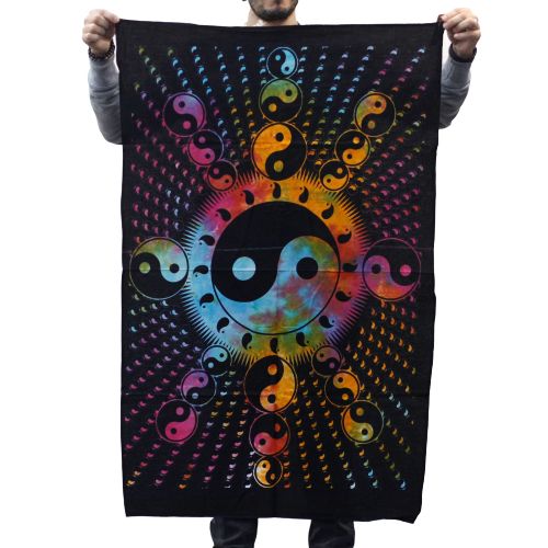 Cotton Wall Art - Yin Yang - Luna Panther